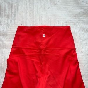 Red Lululemon Leggings